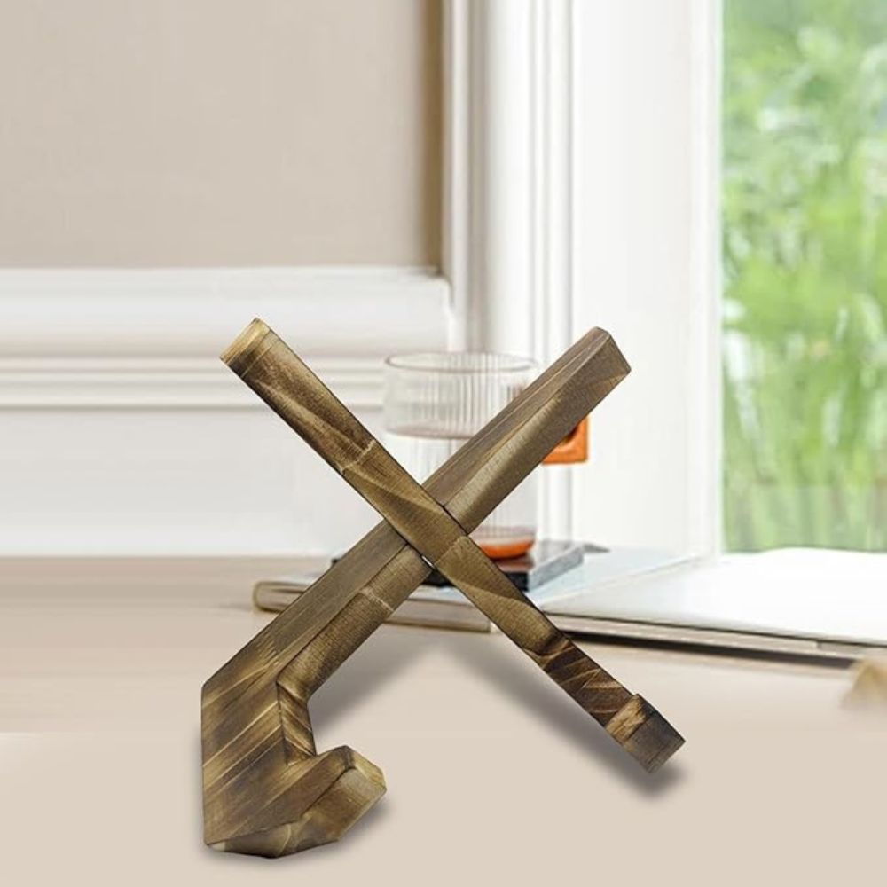Rexen Receptenboekstandaard - Houten Frame, Stijlvol X-Design 1