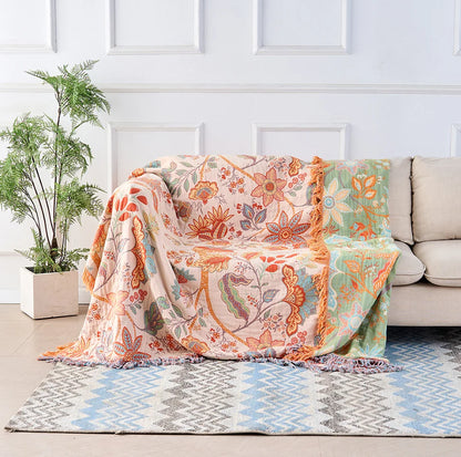 Rivana Woondeken - 100% Katoen, Boho Bloemenprint 1