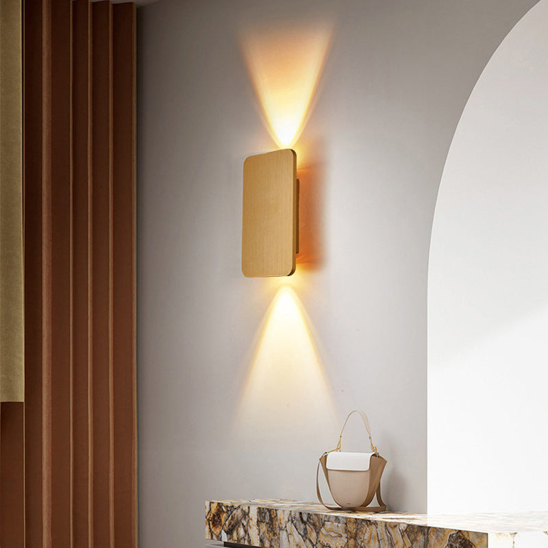 Rivaro Wandlamp Zwart - Rechthoekig Metaal, Modern Design 0