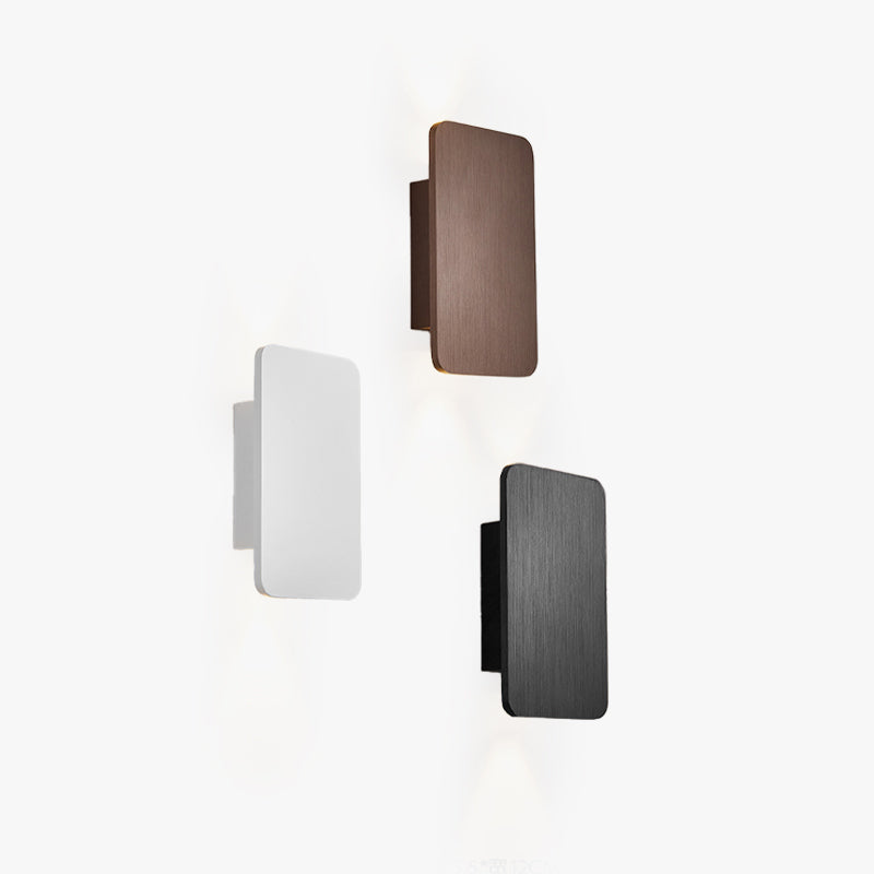 Rivaro Wandlamp Zwart - Rechthoekig Metaal, Modern Design 1