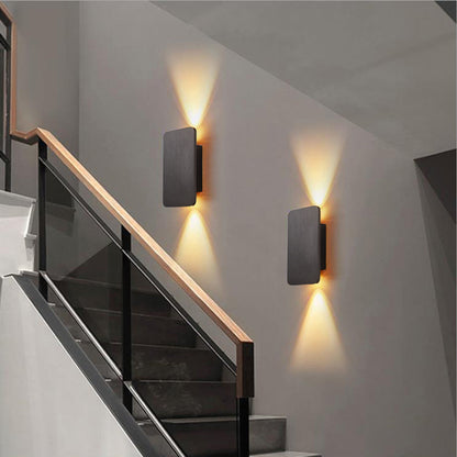 Rivaro Wandlamp Zwart - Rechthoekig Metaal, Modern Design 7
