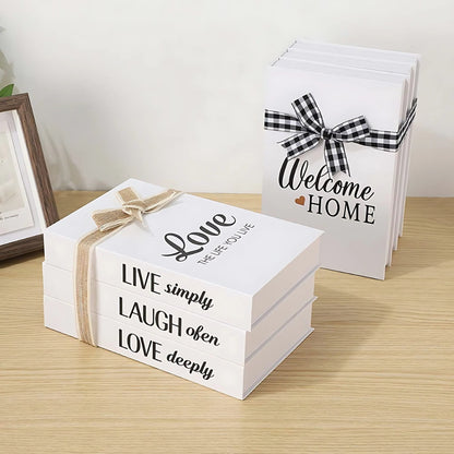 Riviera Book Stack Decor - Rustic Cardboard, Timeless Charm 1