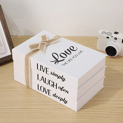 Riviera Book Stack Decor - Rustic Cardboard, Timeless Charm 2