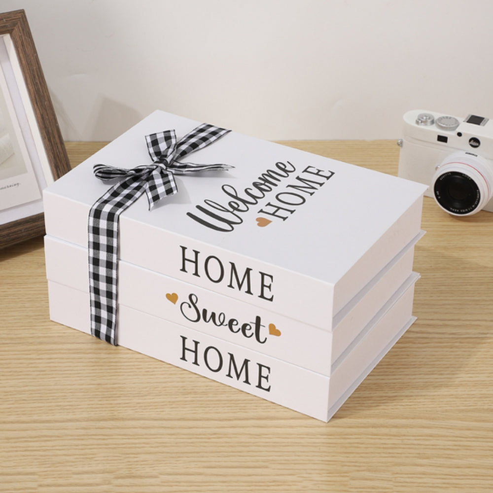 Riviera Book Stack Decor - Rustic Cardboard, Timeless Charm 3