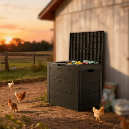 PatioLockBox™ – Robuuste Outdoor Opbergbox Met Slot – Tuin Kussens Opbergen