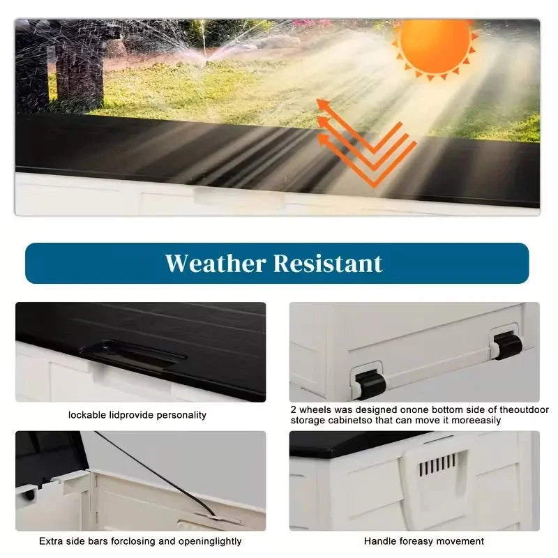 PatioLockBox™ – Robuuste Outdoor Opbergbox Met Slot – Tuin Kussens Opbergen
