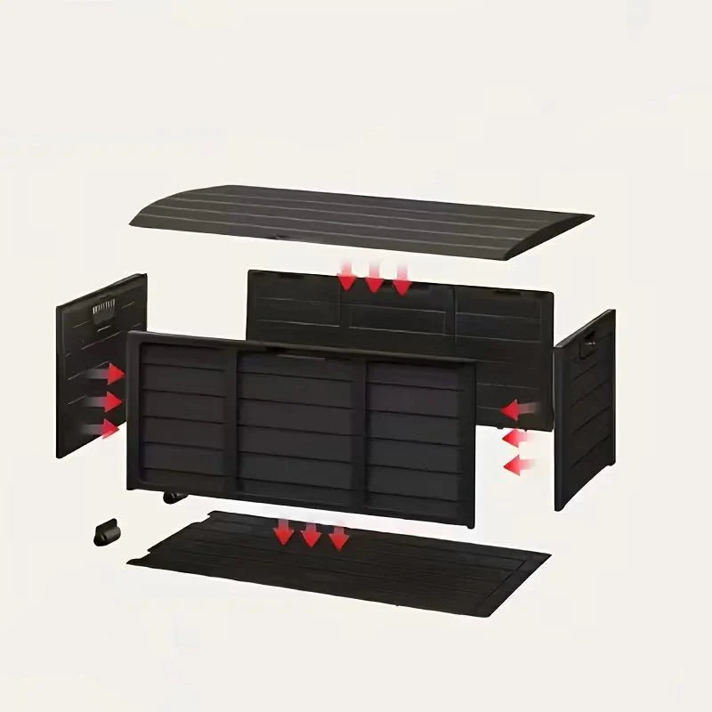 PatioLockBox™ – Robuuste Outdoor Opbergbox Met Slot – Tuin Kussens Opbergen