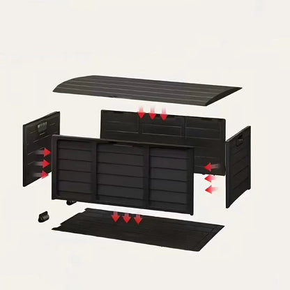 PatioLockBox™ – Robuuste Outdoor Opbergbox Met Slot – Tuin Kussens Opbergen