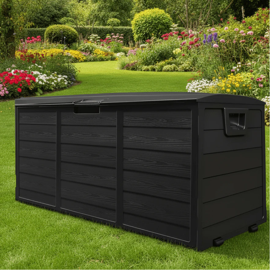 PatioLockBox™ – Robuuste Outdoor Opbergbox Met Slot – Tuin Kussens Opbergen