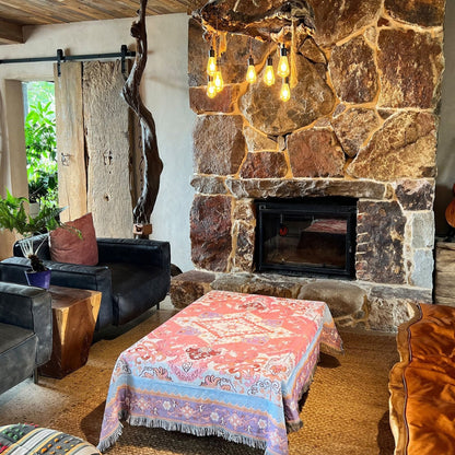 AzteLoom™ – Bohemian Aztec Wandtapijt Deken – Artistieke Boho Throw