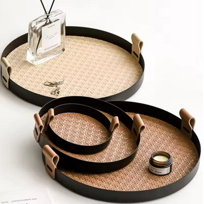 Rovian Dienblad - Rotan Geweven, Scandinavisch Ontwerp 2