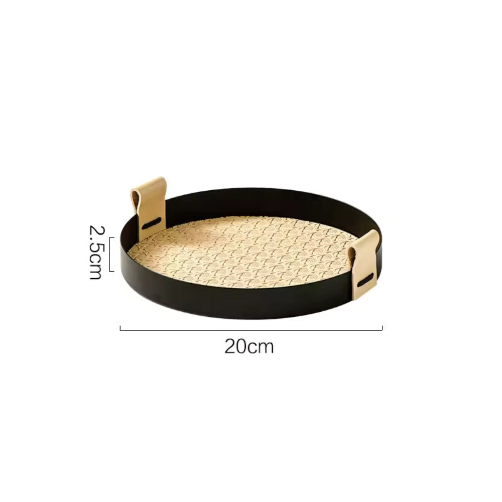 Rovian Dienblad - Rotan Geweven, Scandinavisch Ontwerp 6