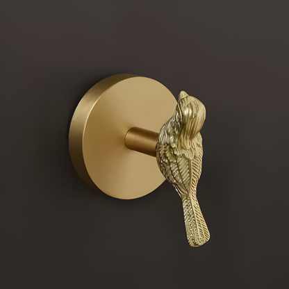 BrassBeastHook™ – Messing Wandhaak met Dierenkop – Gouden Accent Kapstokhaak