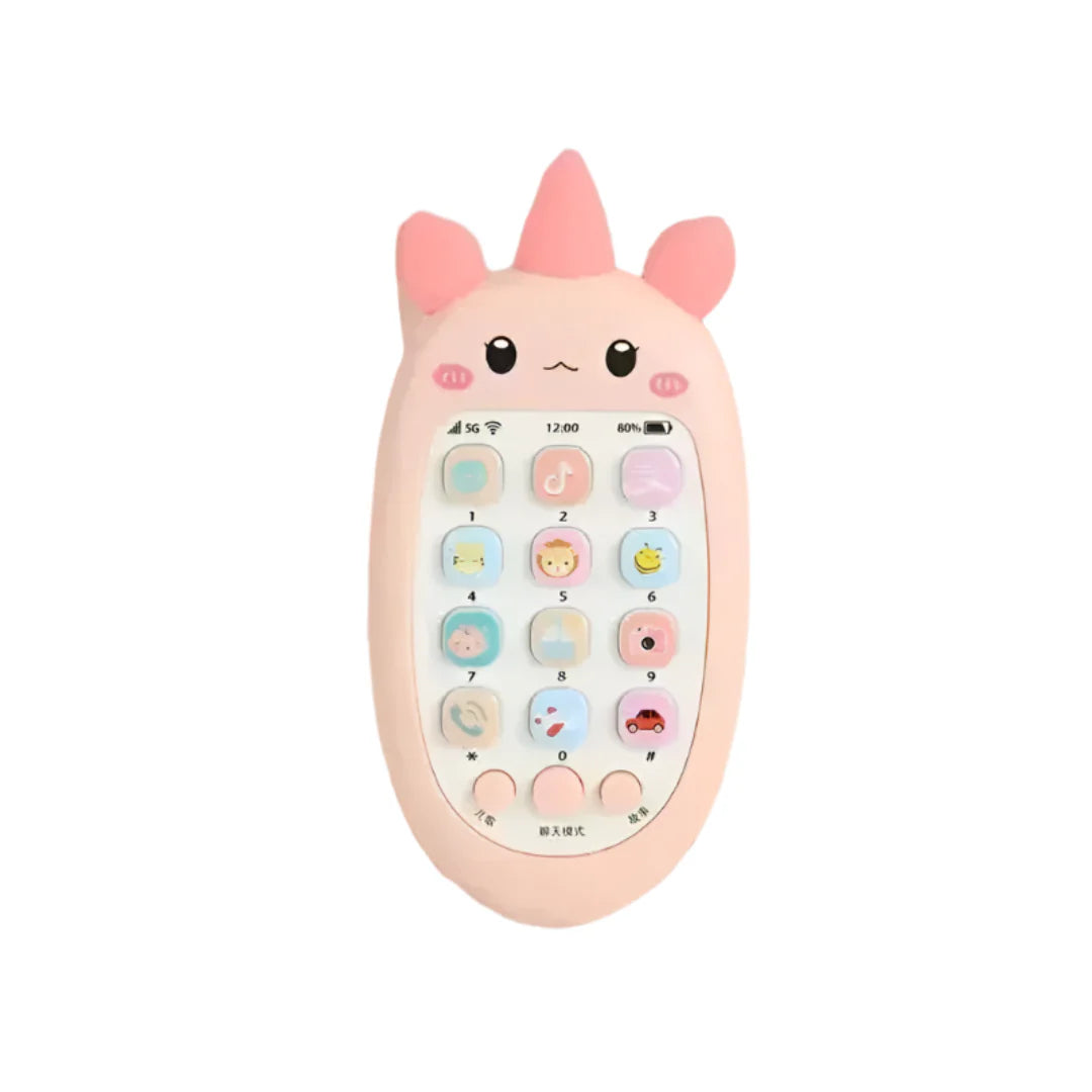 GiggleLine™ – Babytelefoon met muziek & licht – Educatief peuterspeelgoed