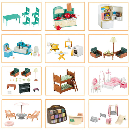 MiniVillaSet™ – 1:12 Poppenhuis Keuken & Dinette – Complete Miniatuurinrichting