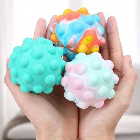 KleurKnik™ – Regenboog Stressbal met Bubbels – Sensorisch Speelplezier voor Kinderen