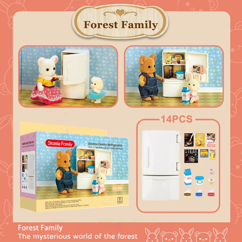 MiniVillaSet™ – 1:12 Poppenhuis Keuken & Dinette – Complete Miniatuurinrichting