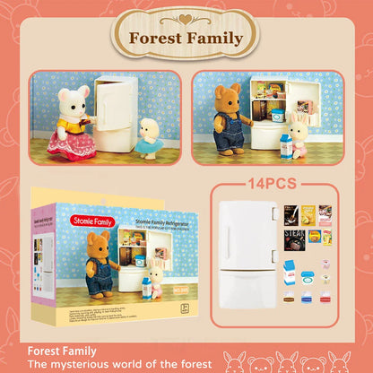 MiniVillaSet™ – 1:12 Poppenhuis Keuken & Dinette – Complete Miniatuurinrichting
