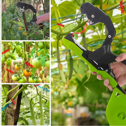 TieFastPro™ – Plant Bindapparaat met Tape Klemmen – Snelle Steun Bevestiging