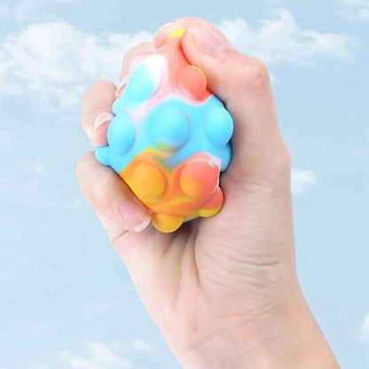 KleurKnik™ – Regenboog Stressbal met Bubbels – Sensorisch Speelplezier voor Kinderen