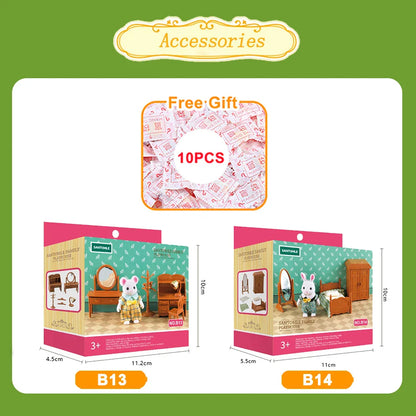 MiniVillaSet™ – 1:12 Poppenhuis Keuken & Dinette – Complete Miniatuurinrichting