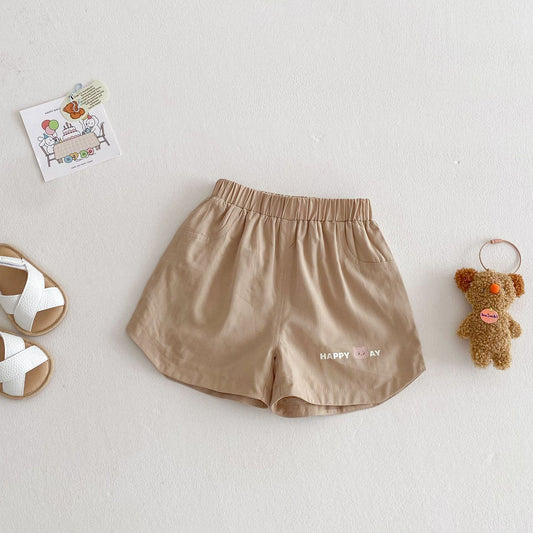 BearJoy™ – Zomerse Shorts met Beertje – Comfortabele Kinderkleding