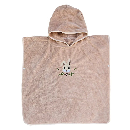 WarmSnuggle™ – Ultradikke Badponcho van Coral Fleece – Zachte Warmte voor Kleintjes