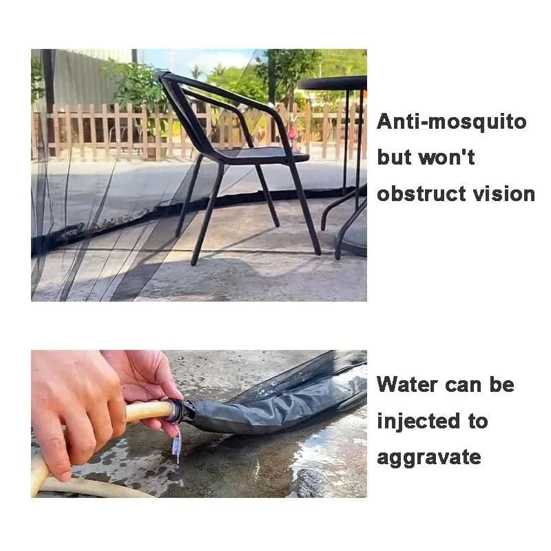 MosquitoGuardZip™ – Verstelbaar Parasol Muggennet – Insectvrij Buiten Zitten