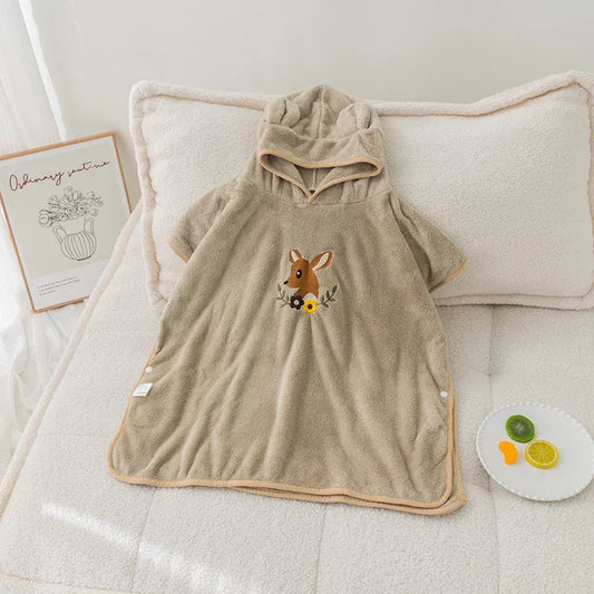 SnugPoncho™ – Zachte Babybadponcho van Katoen – Comfort & Warmte na het Bad