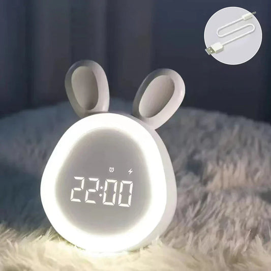 DreamHopper™ – LED Kinderwekker met Nachtlamp – Schattig Rustgevend Licht