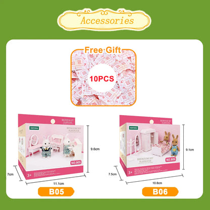 MiniVillaSet™ – 1:12 Poppenhuis Keuken & Dinette – Complete Miniatuurinrichting