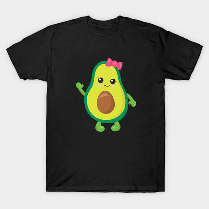 AvoBond™ – Matchende Avocado Shirts Zwart – Familie Outfitplezier