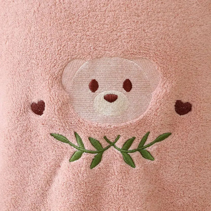 WarmSnuggle™ – Ultradikke Badponcho van Coral Fleece – Zachte Warmte voor Kleintjes