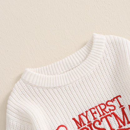 My First Christmas - Sweater Romper