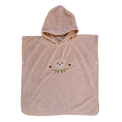WarmSnuggle™ – Ultradikke Badponcho van Coral Fleece – Zachte Warmte voor Kleintjes