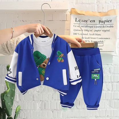 PlayPals™ – Comfortabele 3-Delige Peuterset – Warme Speelkleding Set