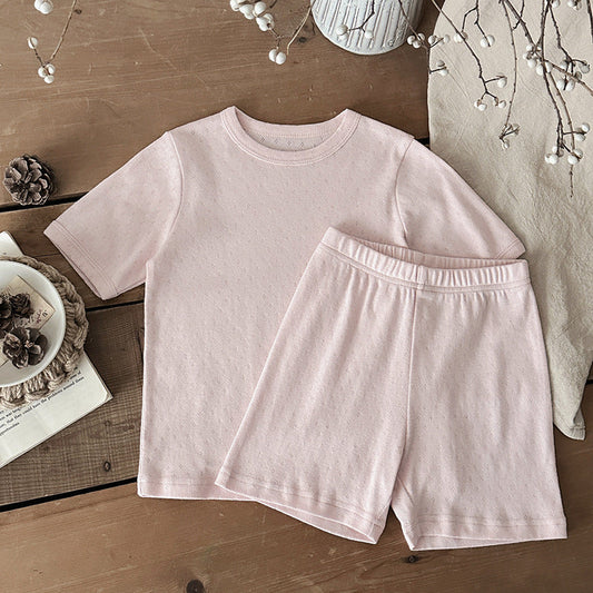 BreezyNest™ – Luchtige Rib Zomerset – Comfortabele Outfit voor Kinderen