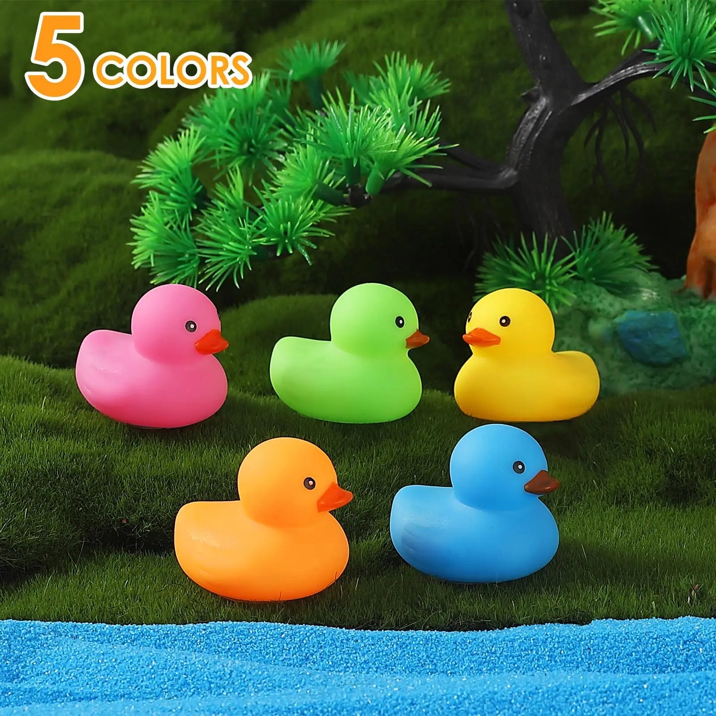 DuckyDelight™ – Grote Set Kleurrijke Mini Badeendjes – Speels Badspeelgoed voor Elk Moment