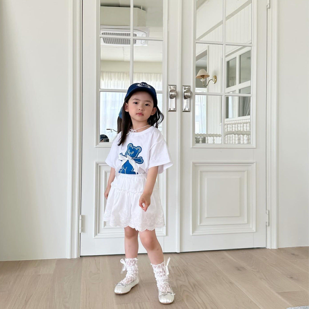 TeddyCharm™ – Geel Shirt met Teddybeerprint – Zacht Baby T-shirt