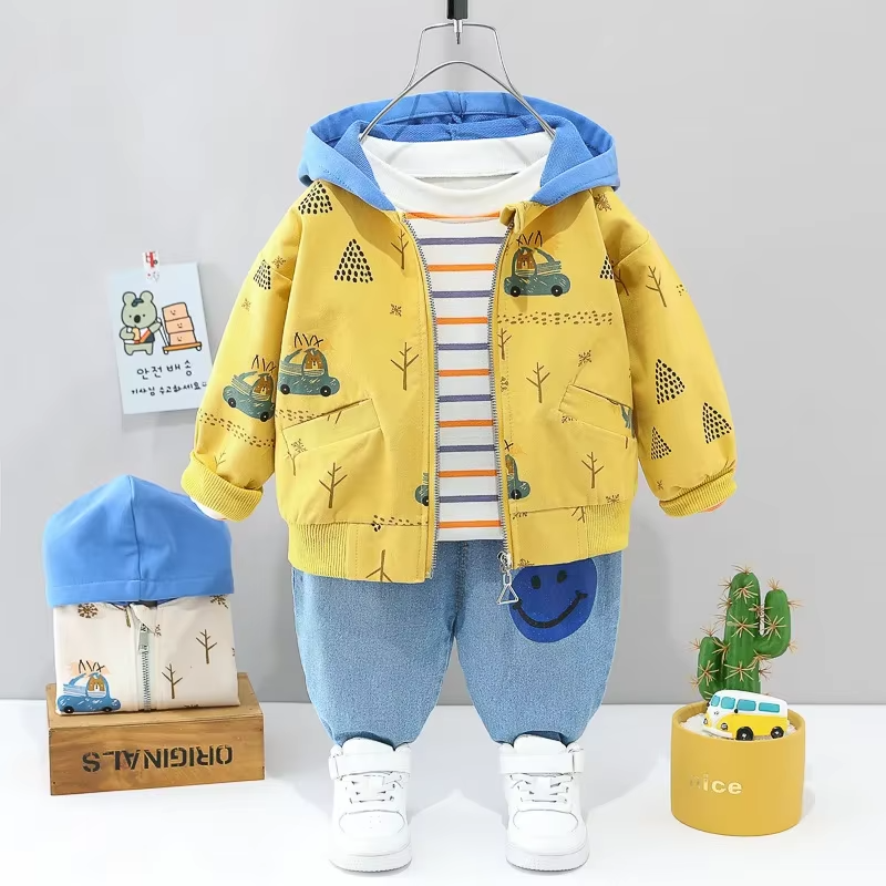 PlayPals™ – Comfortabele 3-Delige Peuterset – Warme Speelkleding Set