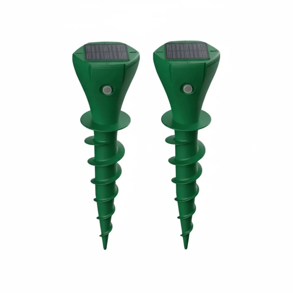 VoleVibe™ – Zonne-Mollenverjager met Vibratie – Tuin & Gazon Bescherming