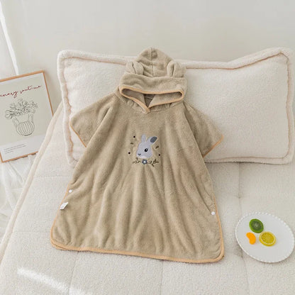 SnugPoncho™ – Zachte Babybadponcho van Katoen – Comfort & Warmte na het Bad