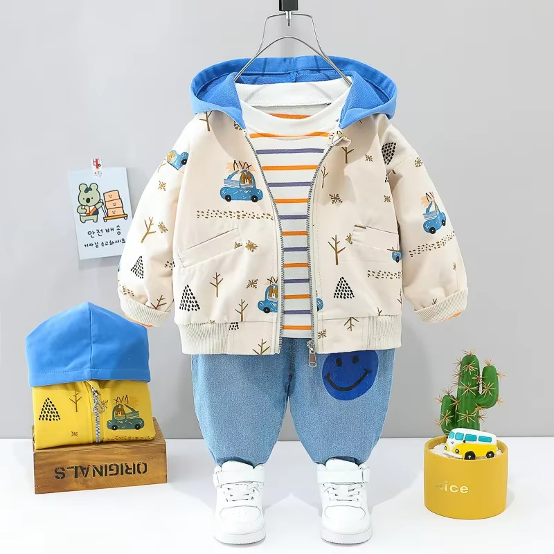 PlayPals™ – Comfortabele 3-Delige Peuterset – Warme Speelkleding Set