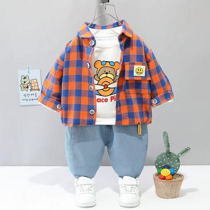 PlayPals™ – Comfortabele 3-Delige Peuterset – Warme Speelkleding Set
