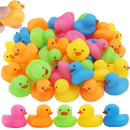 DuckyDelight™ – Grote Set Kleurrijke Mini Badeendjes – Speels Badspeelgoed voor Elk Moment