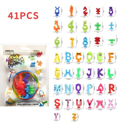 StickiePals™ – Creatief Zuignapspeelgoed voor in Bad – Educatief Waterspeelplezier