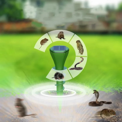 VoleVibe™ – Zonne-Mollenverjager met Vibratie – Tuin & Gazon Bescherming