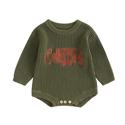 My First Christmas - Sweater Romper