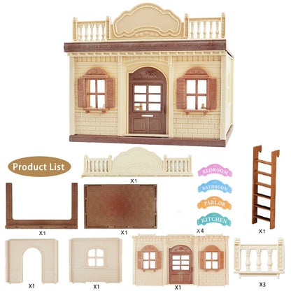 MiniVillaSet™ – 1:12 Poppenhuis Keuken & Dinette – Complete Miniatuurinrichting
