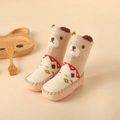 SoftGrip™ – Antislip Babysokken met Kurkzool – Comfortabele Eerste Stapjes